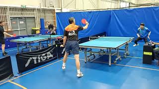 2024 NSW veterans table tennis div 2 Stephen Tai vs Han Phan set two [upl. by Haceber]