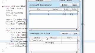 Java Extended Simple Library System With GUI Part 48 [upl. by Enitsirhk]