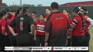 Palmview softball routs JuarezLincoln 220 improves to 110 in District 305A [upl. by Kral]