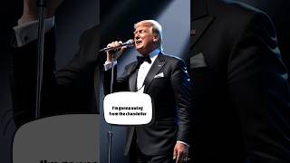 Trump singing quotChandelierquot 🎵 trump sia chandelier aitrump [upl. by Il542]