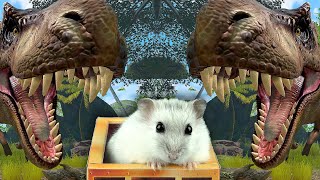 Hamster in Forest with Three Headed Dinosaur on Roller Coaster [upl. by Trefler494]