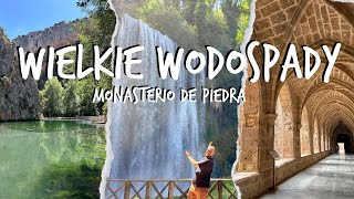 Hiszpania Monasterio de Piedra Wodospady⛰️ cuda natury i historia przy trasie MadrytSaragossa 🛣️ [upl. by Dafna753]