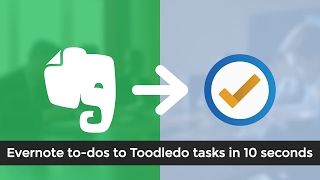 Evernote to Toodledo Integration  Todos [upl. by Launam151]