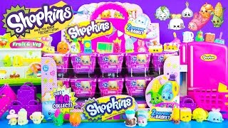 30 SHOPKINS SEASON 2 Blind Baskets Unboxing 60 SHOPKIN Figures [upl. by Akinad]