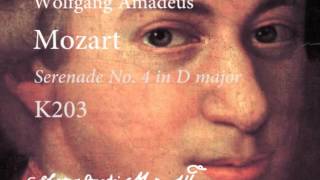 Mozart Serenade No 4 in D major K 203 quotColloredoquot [upl. by Emil]