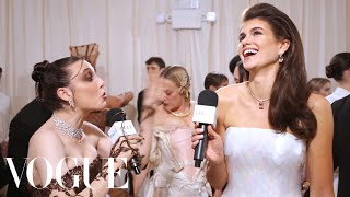 Kaia Gerber Has Seen Enough Photos of Herself  Met Gala 2024 With Emma Chamberlain [upl. by Aicen271]