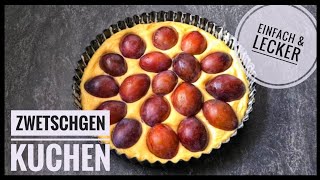 Zwetschgenkuchen mit Streusel ☆ Pflaumenkuchen ohne Hefe [upl. by Saunders163]