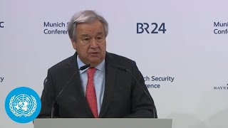 A Global Order That Works for Everyone UN Chief at the Munich Security Conference 2024 [upl. by Alithia]