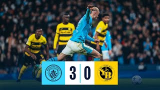 HIGHLIGHTS CITY SECURE SPOT IN ROUND OF 16  Manchester City 30 Young Boys  UEFA Champions League [upl. by Sulienroc]