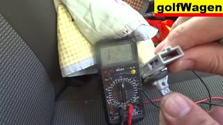 VW Golf 5 AC vent temperature sensor footwell passenger side change measurement [upl. by Mazel]