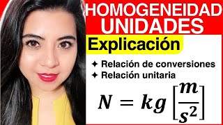 HOMOGENEIDAD DIMENSIONAL Explicación completa [upl. by Lauraine525]