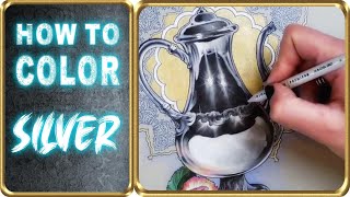 How To Color SILVER  with pencils [upl. by Valentina]