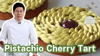 Pistachio Cherry Tart  Hanbit’s Signature dessert [upl. by Aikym20]