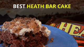 BEST HEATH BAR CAKE USING CHOCOLATE CAKE MIX [upl. by Ecirted743]