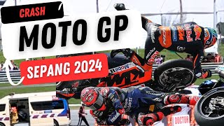 FULL CRASH 😱😱😱 MOTO GP  SEPANG 2024 [upl. by Newfeld]