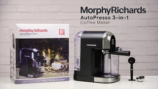 Morphy Richards AutoPresso 3 in 1 Coffee Maker [upl. by Belding321]