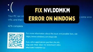 How to Fix VIDEOTDRFAILURE nvlddmkmsys Error on Windows 1110 [upl. by Edaw]