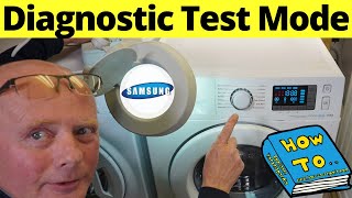 Samsung Washing Machine Diagnostic Mode Guide How To Check Error Code amp Test [upl. by Launcelot]