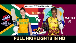 SAW VS WIW icc women world t20 2024 highlights [upl. by Aicatsana]