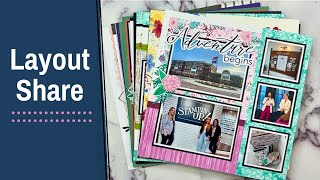 Scrapbook Ideas to Try  My First Layouts Using Stampin Up Supplies [upl. by Alyssa]