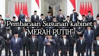 MANTAP‼ INILAH NAMA2 MENTERI KABINET MERAH PUTIH YANG SIAP MENGHANTAM KORUPSIviralvideo [upl. by Ledif578]