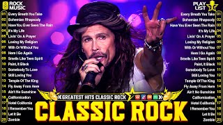 Best Classic Rock Of 70 80s 90s🔥Aerosmith Nirvana ACDC Queen Bon Jovi Scorpions Guns N Roses [upl. by Garvey596]