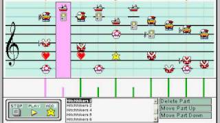 Hitchhikers Guide to the Galaxy Song  Mario Paint Composer  8Bit Synth Chip  Hitch Hikers [upl. by Orest]