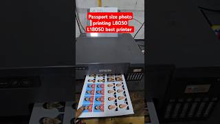 How to Passport size photo printing L8050 L18050 best printer PVC Card printing Best printer [upl. by Doreg]