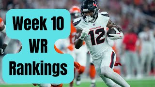 Week 10 WR Rankings Fantasy Football 2024 [upl. by Eibot]