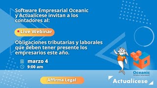 Obligaciones tributarias y laborales que deben tener presente los empresarios este año [upl. by Krystyna]