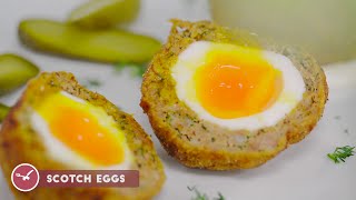 Reteta  Scotch Eggs oua scotiene invelite in carne tocata  Bucataras TV [upl. by Dhu916]