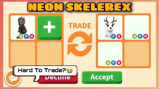 22 LATEST OFFERS FOR NEON SKELEREX But Can’t Find A Good Trade in Rich Servers😭😭 Adopt me [upl. by Lamej]