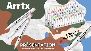 ARRTX  Acrylic Marker  90 couleurs [upl. by Atina]