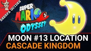 Cascade Kingdom Moon 13 Dinosaur Nest Running Wild Location  Super Mario Odyssey [upl. by Ysac]