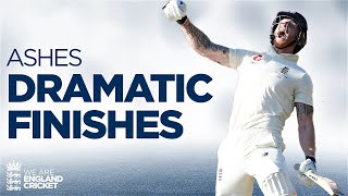 Tense Finishes  Cardiff 2009 Headingley 2019 amp More  Ashes NailBiting Moments [upl. by Sexela]