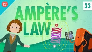 Ampères Law Crash Course Physics 33 [upl. by Carri]