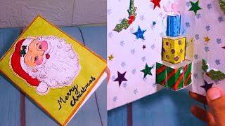 DiY 3D Pop Up Christmas Card  Easy Christmas Greeting Card making Ideas [upl. by Verdi]