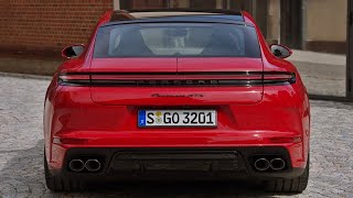 New 2025 Porsche Panamera GTS Carmine Red  493HP Exhaust Sound Exterior amp Interior [upl. by Lea]