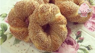 طريقة تحضير خبز السميت التركى بسهولة والنتيجة رائعة Turkish Sesame Bagel Simit Bread Recipe [upl. by Cortney103]