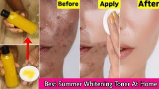 Homemade Skin Whitening quotVitamin Cquot Toner And Skin Exfoliating Scrub  Glowing And Fair Skin Remedy [upl. by Mcclenon]