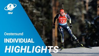 World Cup 2223 Oestersund Women Individual Highlights [upl. by Notrub33]