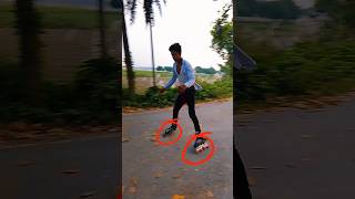 Skating kaise sikhe skating🧐 stunt song live music skating rollerskatingmusic [upl. by Halihs]