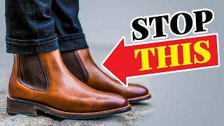 STOP Wearing Chelsea Boots Wrong Style YOUR Fall Footwear Correctly [upl. by Netsyrk]