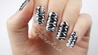 Melted Monochrome Nail Art [upl. by Ragen934]