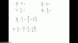 Multiplikasjon og divisjon av brøk og hele tall [upl. by Anewor]