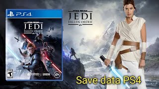 PS4 Star Wars Jedi Fallen Order Save Data Platinum PS4 [upl. by Medardas]