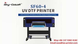 Skycolor UV DTF Printer SF604 with 3 Pcs Heads [upl. by Cornish]