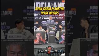 Ryan Garcia amp Rukiya Anpo TRADE HEATED WORDS at press conference [upl. by Dagney]