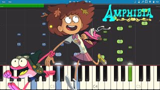 AMPHIBIA Intro Theme Song  Piano Tutorial [upl. by Knowles583]