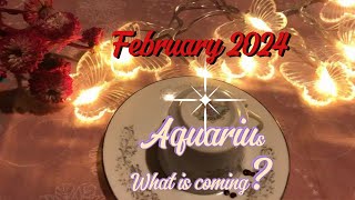 Aquarius ♒️ February 2024 predictions coffee cup reading ☕️ coffeecupreading scorpio guidance [upl. by Asilef]